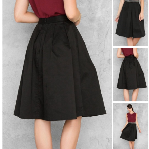 Beaded Waist Midi Skirt - Picture 8 of 8